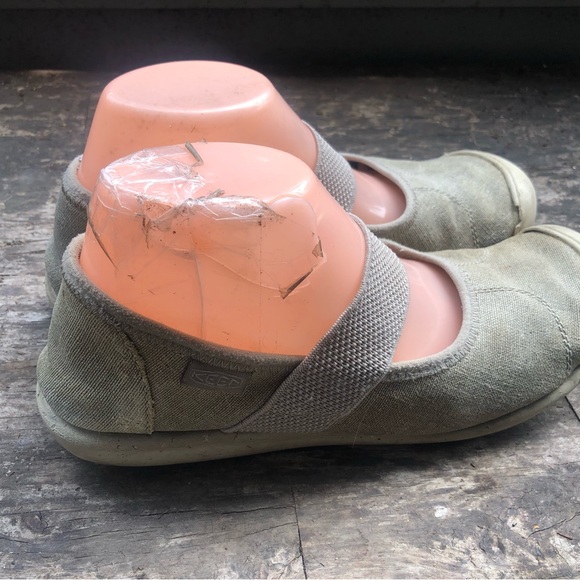 Keen Sienna Women's Tan Canvas Mary Jane Flat Shoes Size39.5/9US - Picture 5 of 13